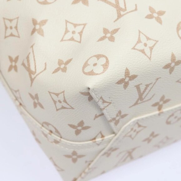 LOUIS VUITTON Monogram Dune Atlantis GM Tote Bag White M24409 LV Auth 75395S - Picture 4 of 16